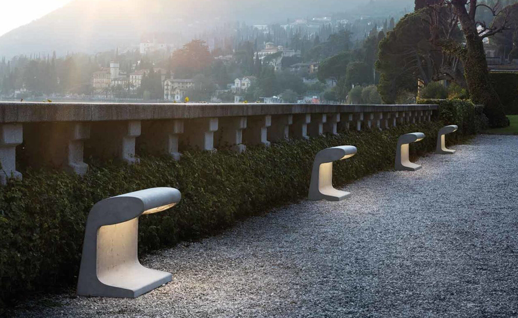 corbusier borne beton lamp