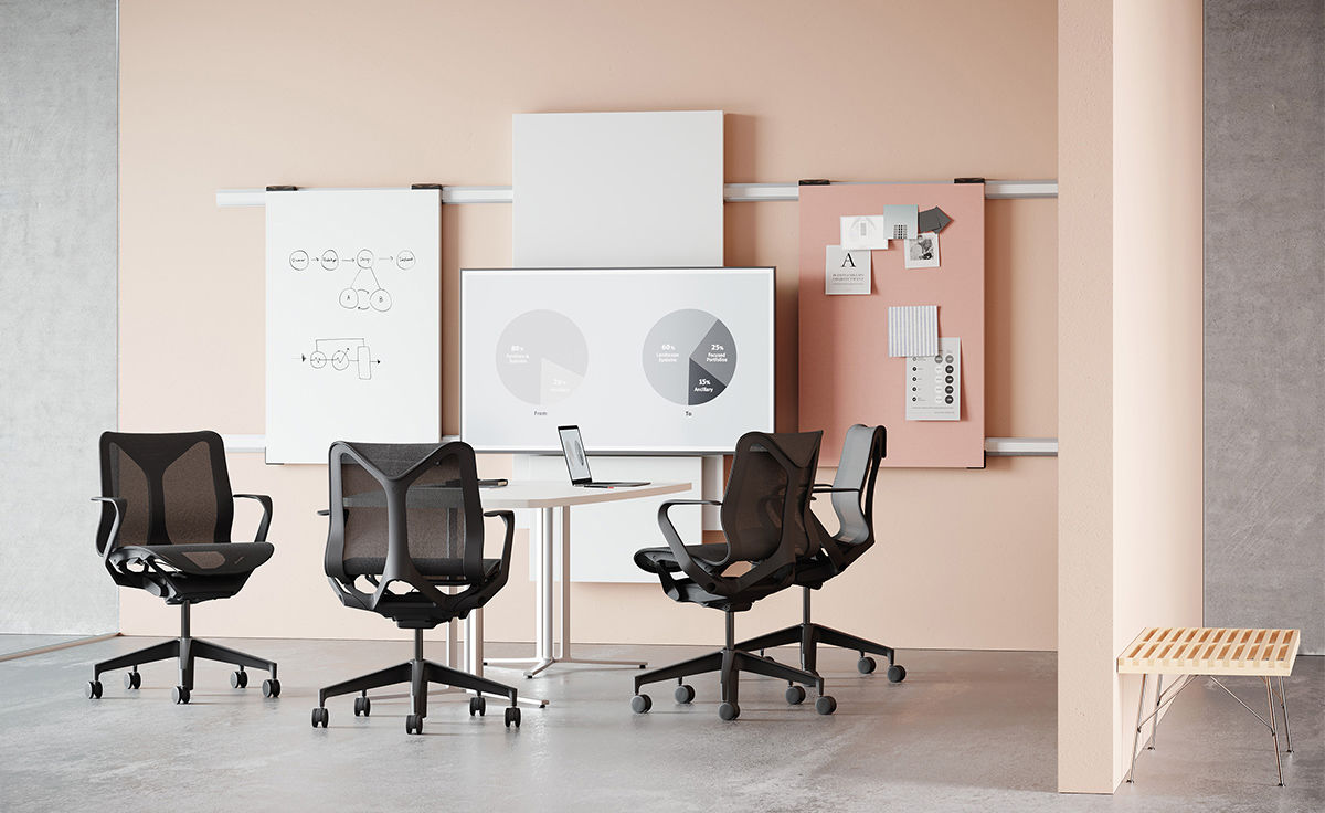 cosm low back task chair - preconfigured