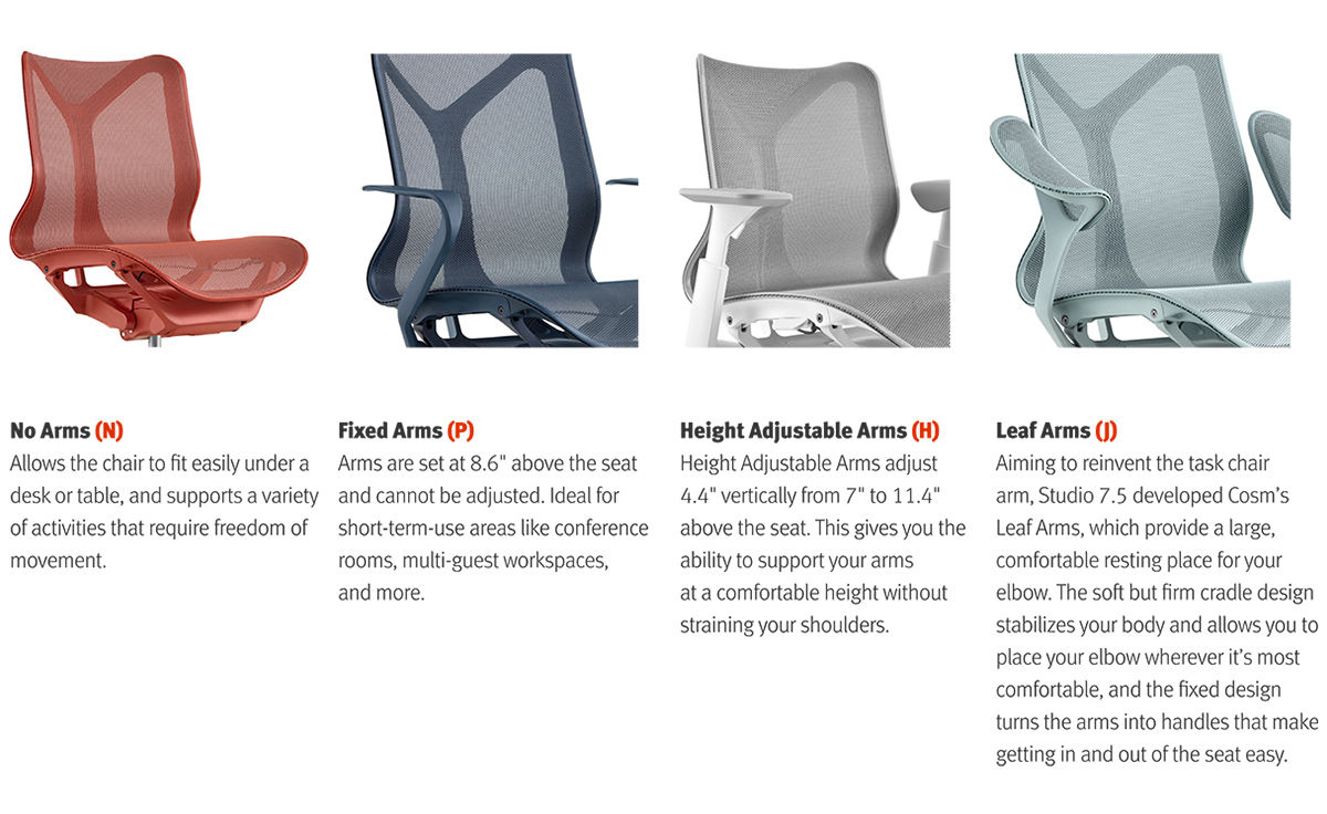 cosm mid back task chair