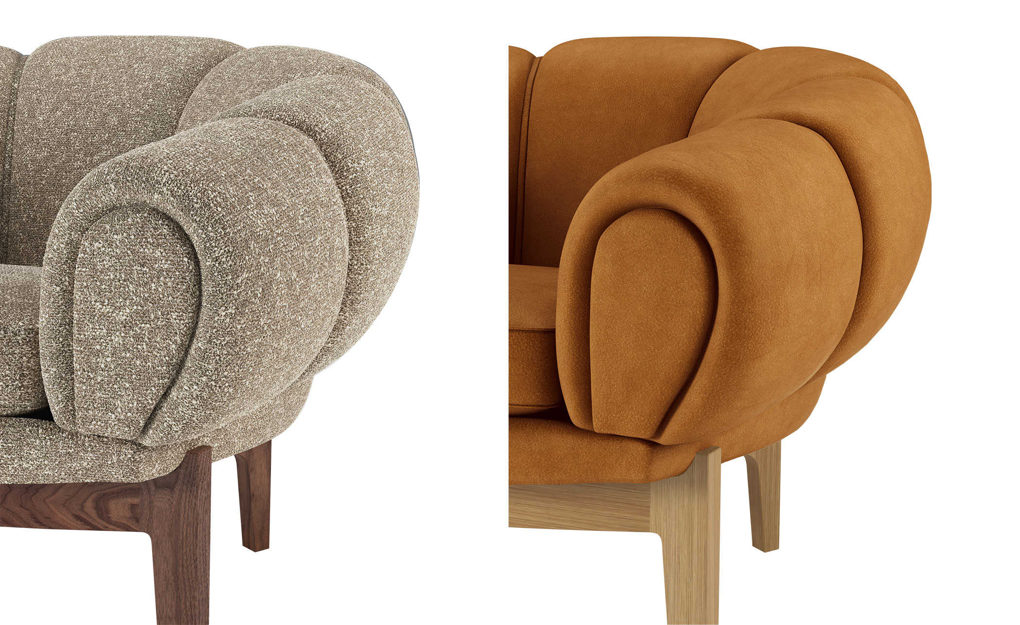 croissant lounge chair