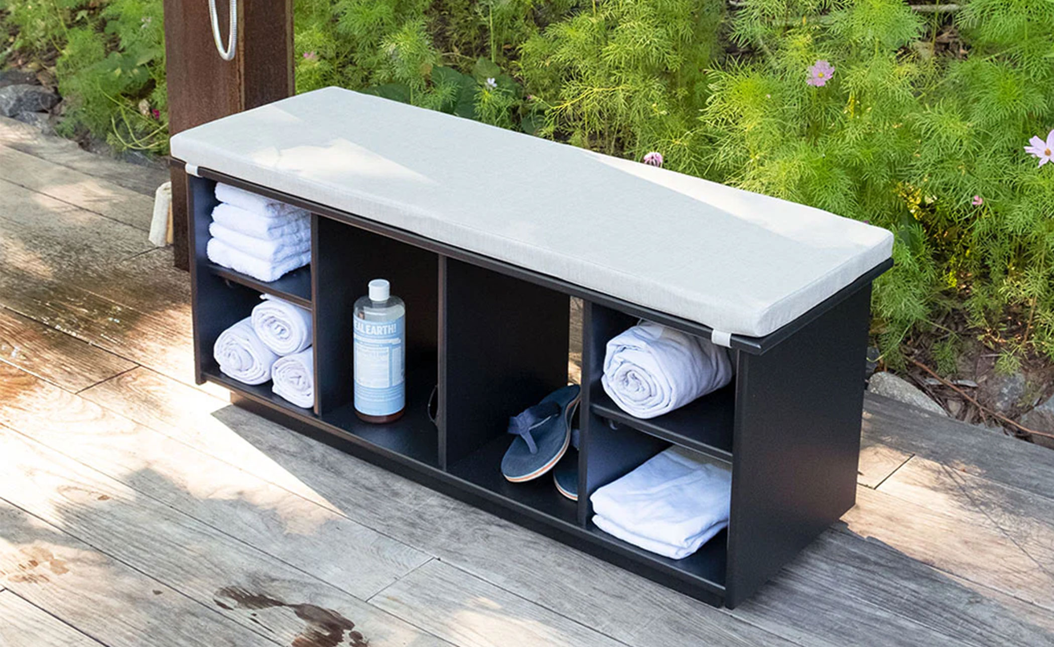 Cubby Storage Bench 44 inch