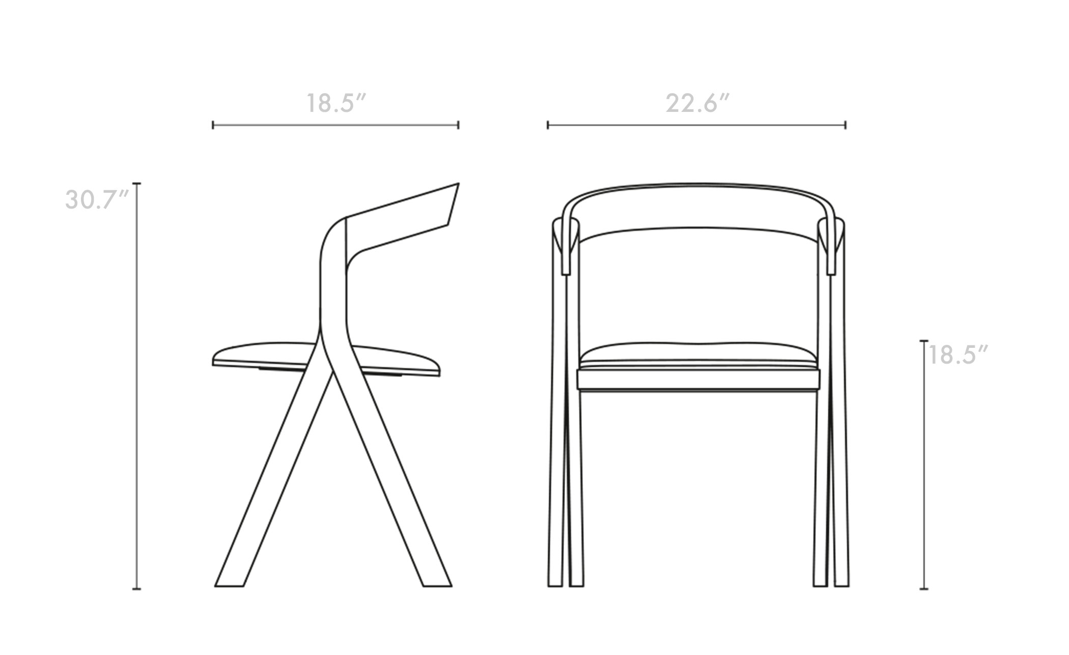 Diverge Stacking Chair