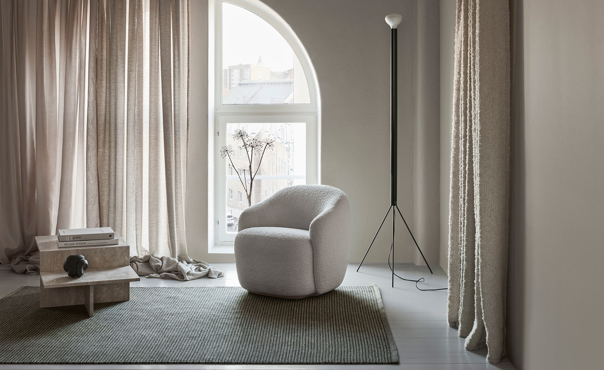 Dot Icon Woven Rug