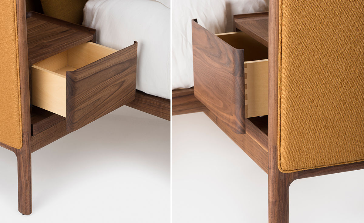 dubois low king size bed with side tables 112a