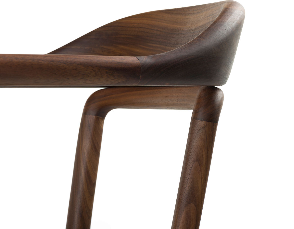 duet chair with timber seat 753