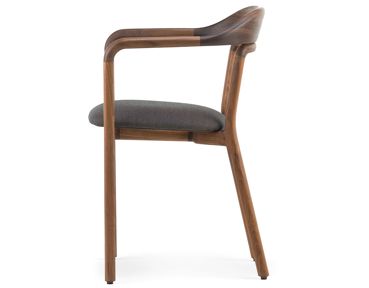 duet chair with upholstered seat 753s