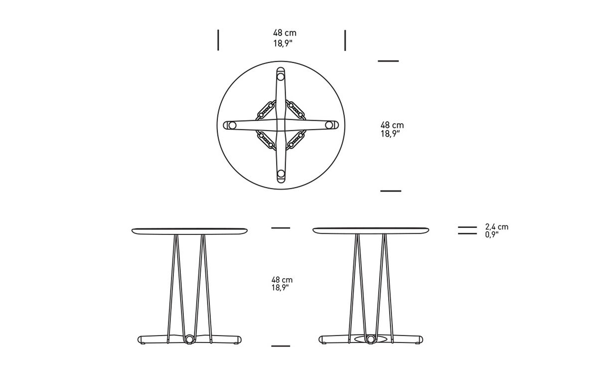 e021-480 embrace lounge table