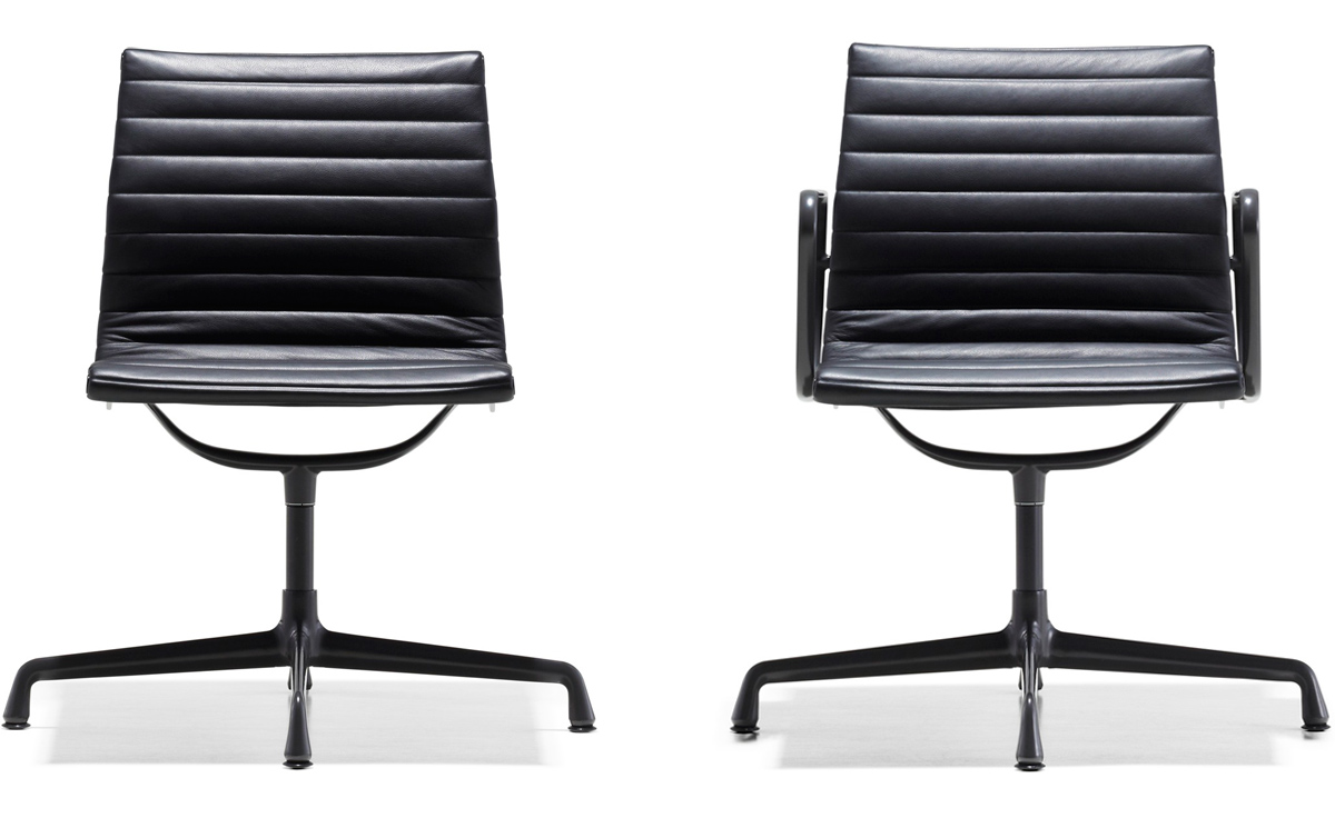 eames® aluminum group side chair