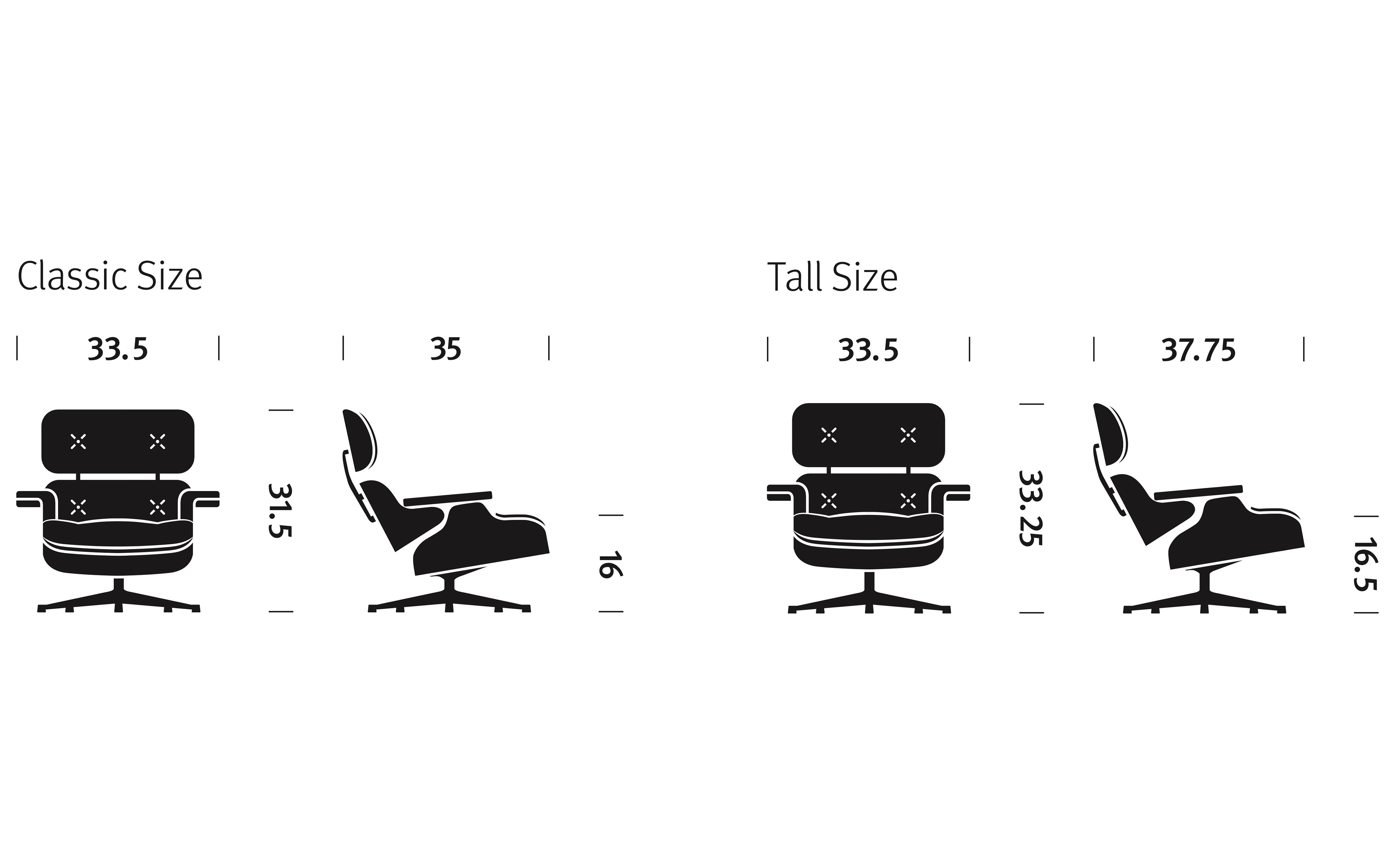eames lounge chair no ottoman