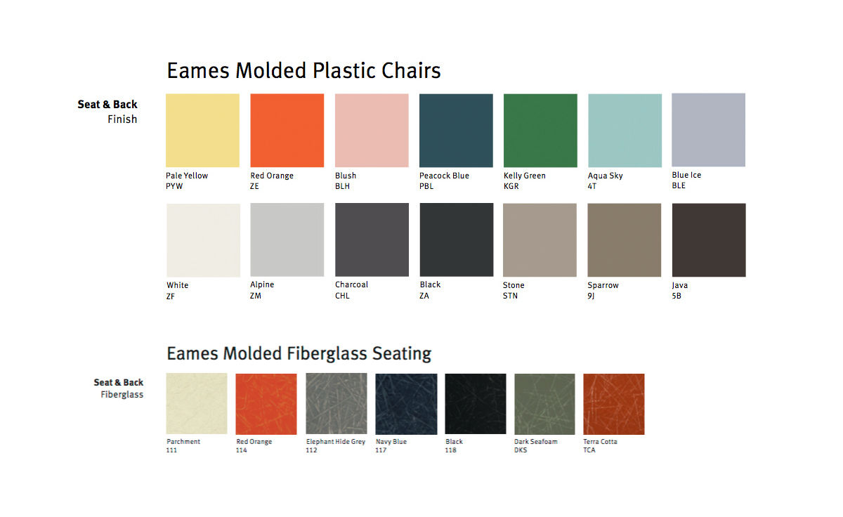 eames&reg; molded armchair with low wire base and seat pad