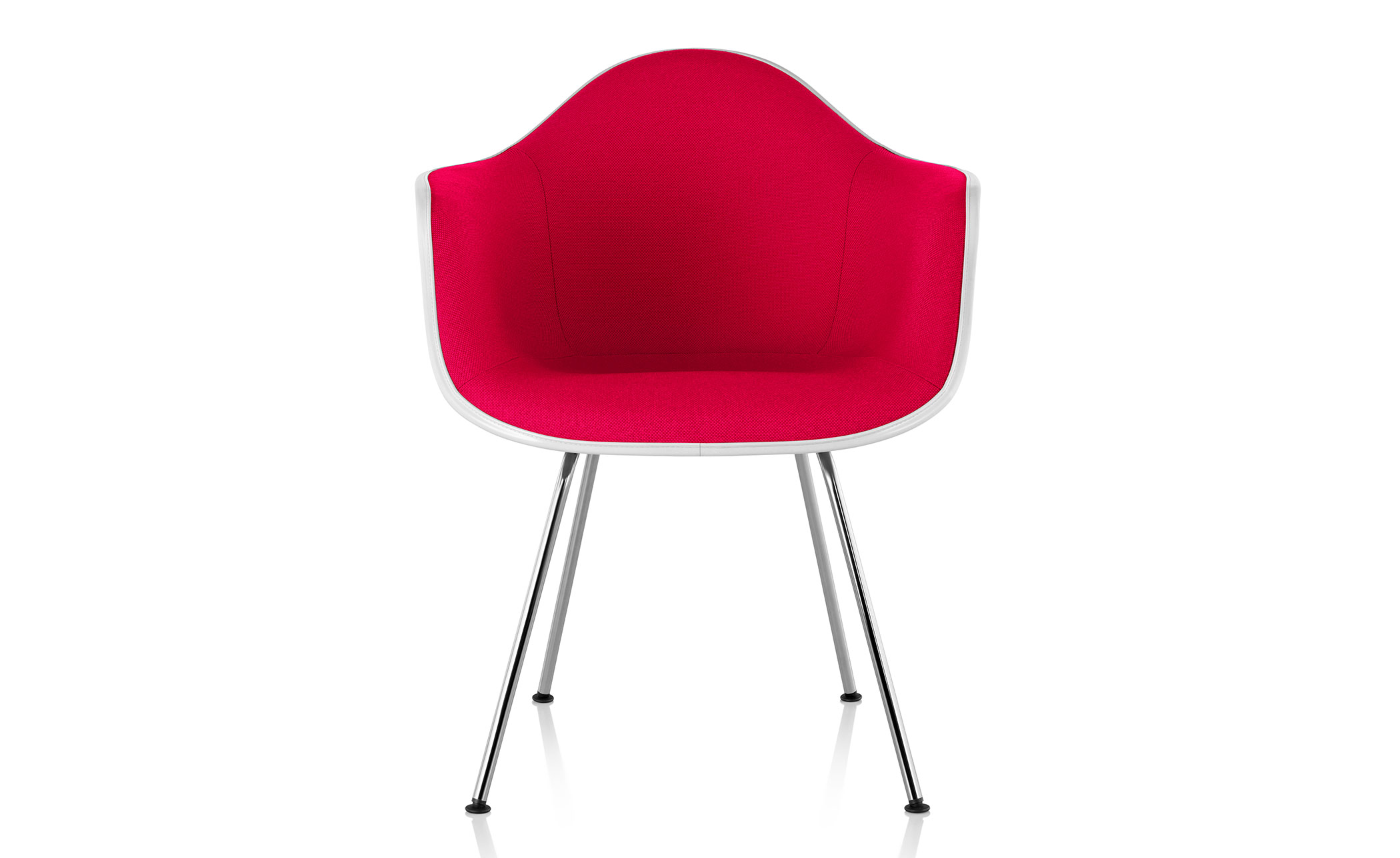 eames&reg; upholstered armchair with 4 leg base