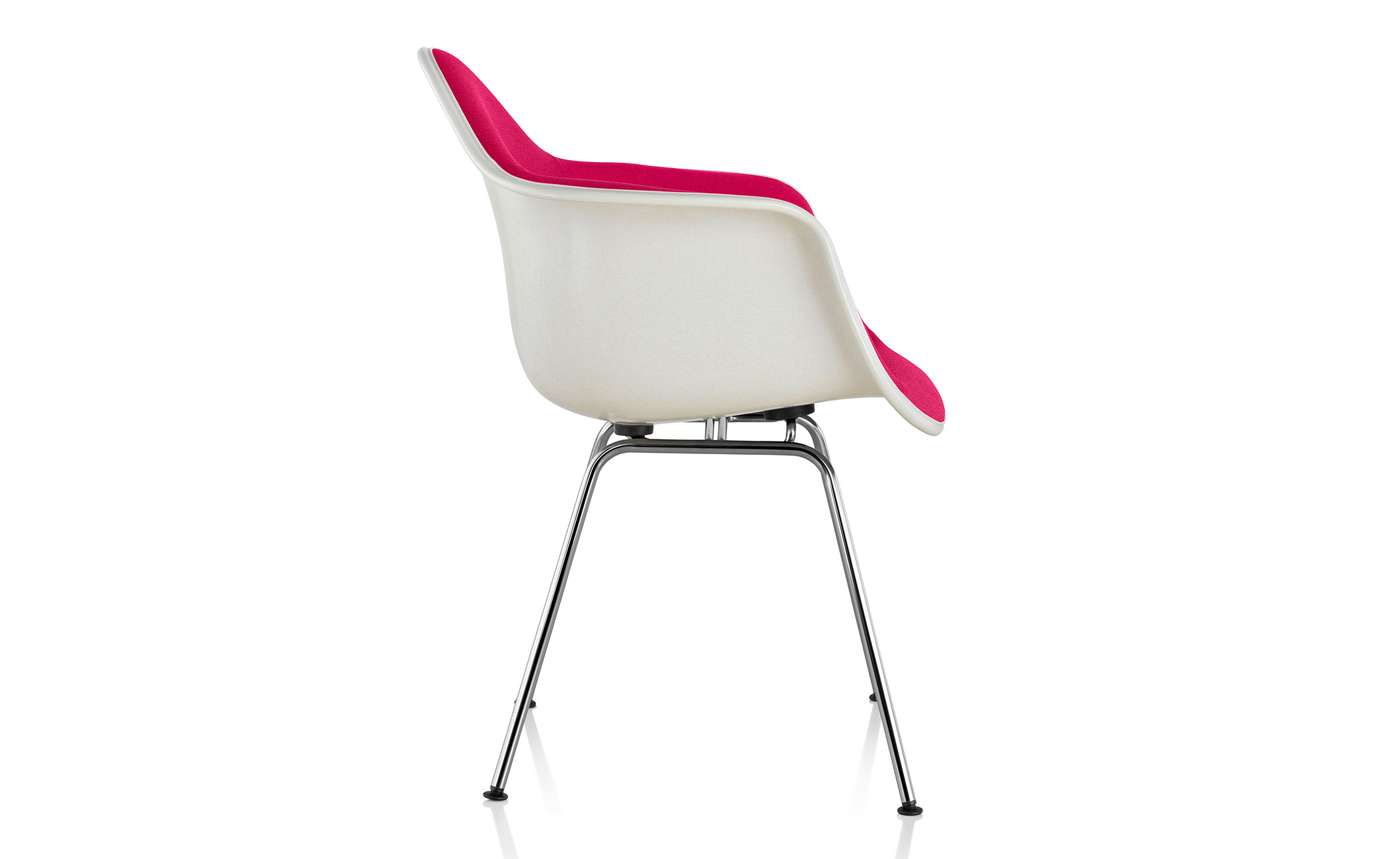 eames&reg; upholstered armchair with 4 leg base