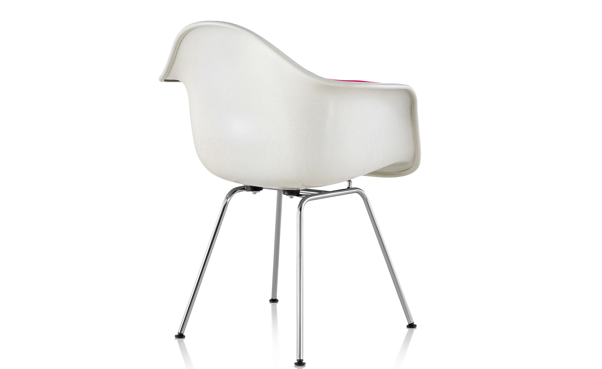 eames&reg; upholstered armchair with 4 leg base