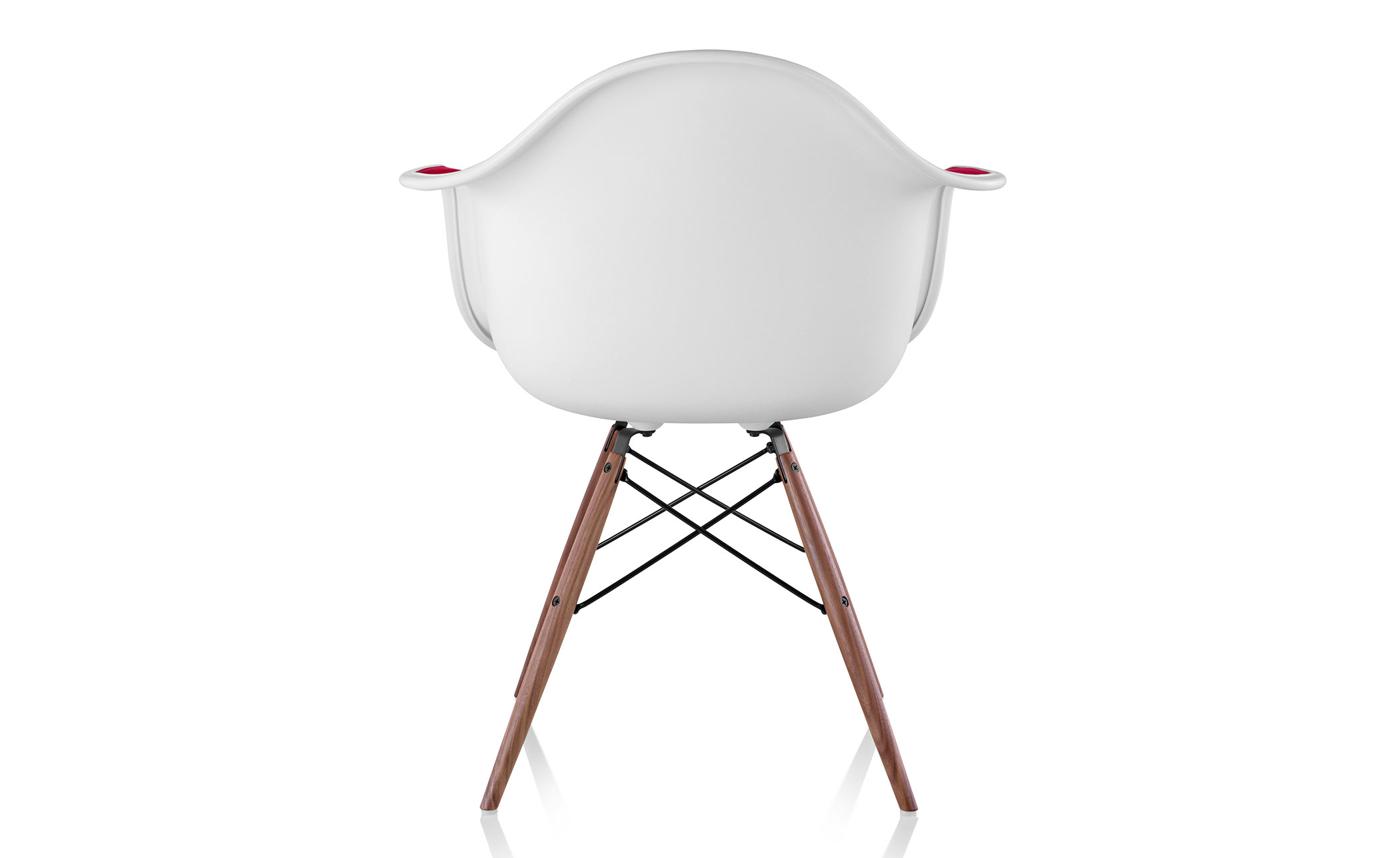 eames&reg; upholstered armchair with dowel base