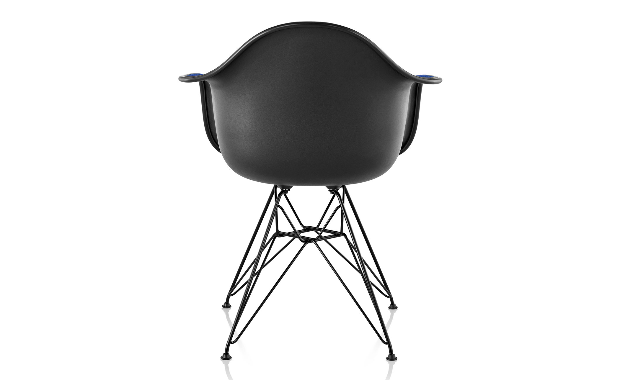 eames&reg; upholstered armchair with wire base