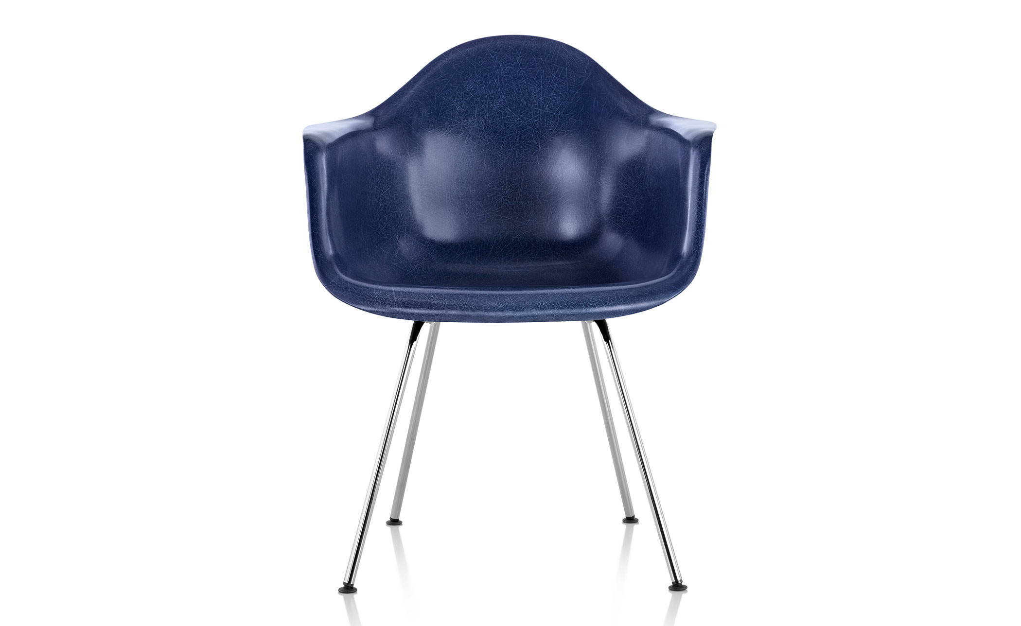 eames&reg; molded fiberglass armchair with 4 leg base
