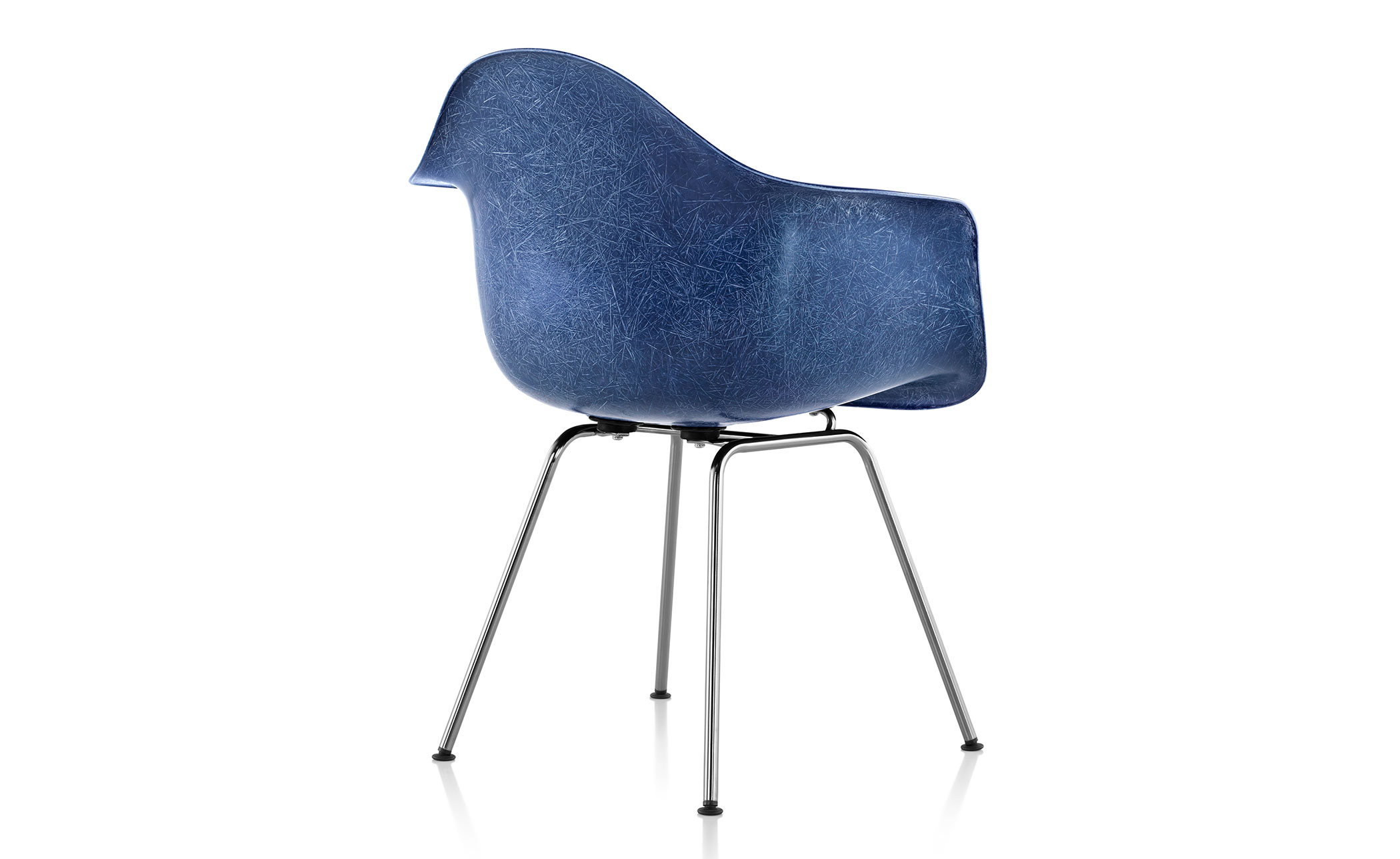 eames&reg; molded fiberglass armchair with 4 leg base