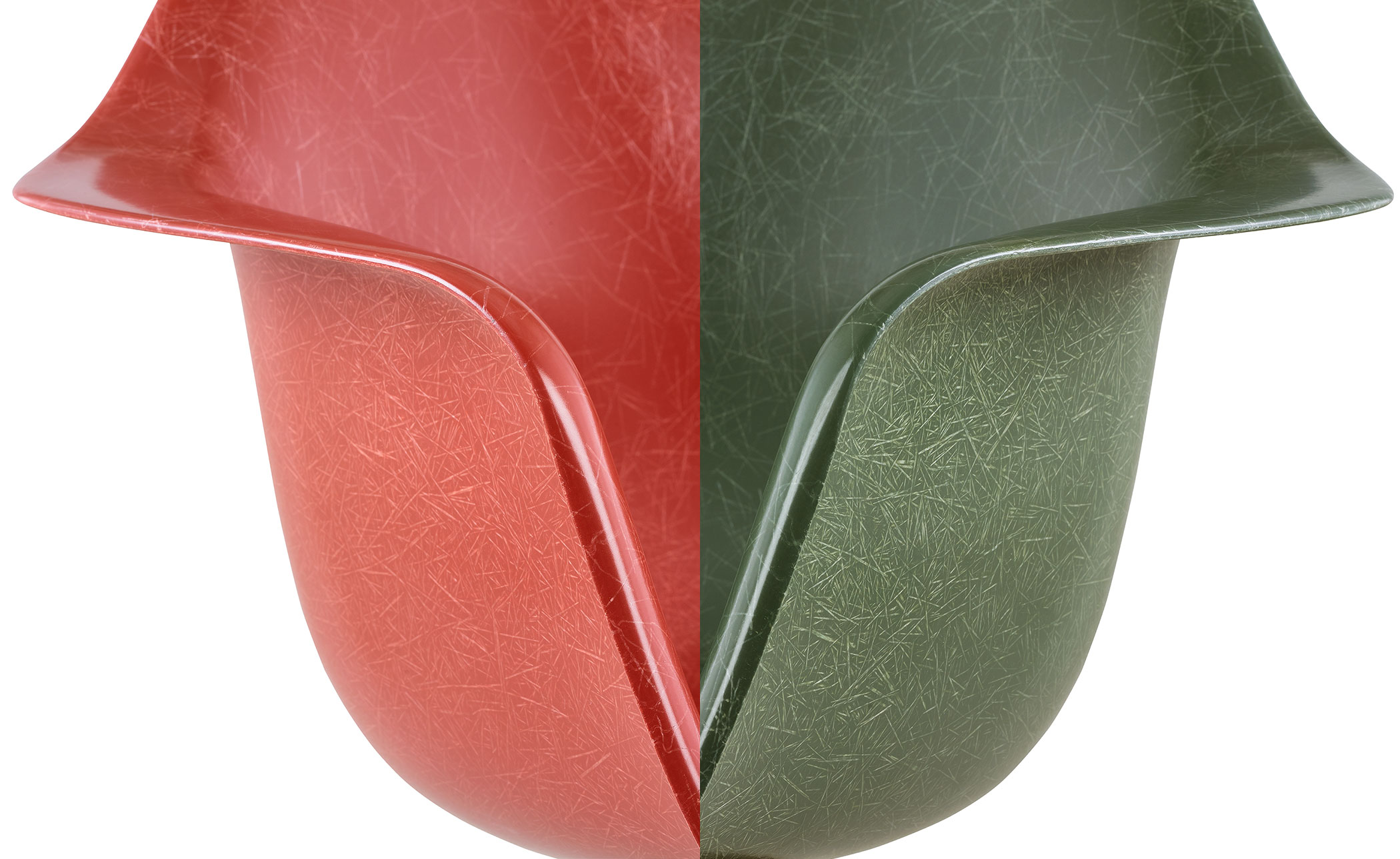 eames® molded fiberglass armchair with wire base