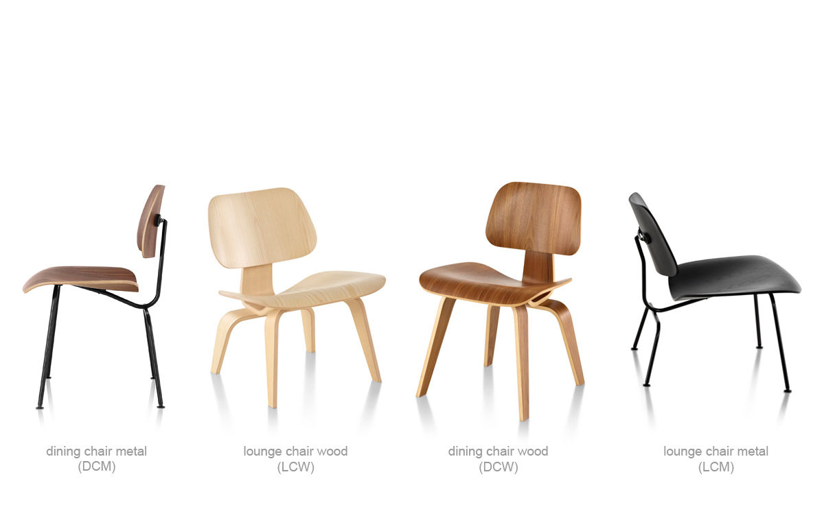 eames&reg; molded plywood lounge chair lcm