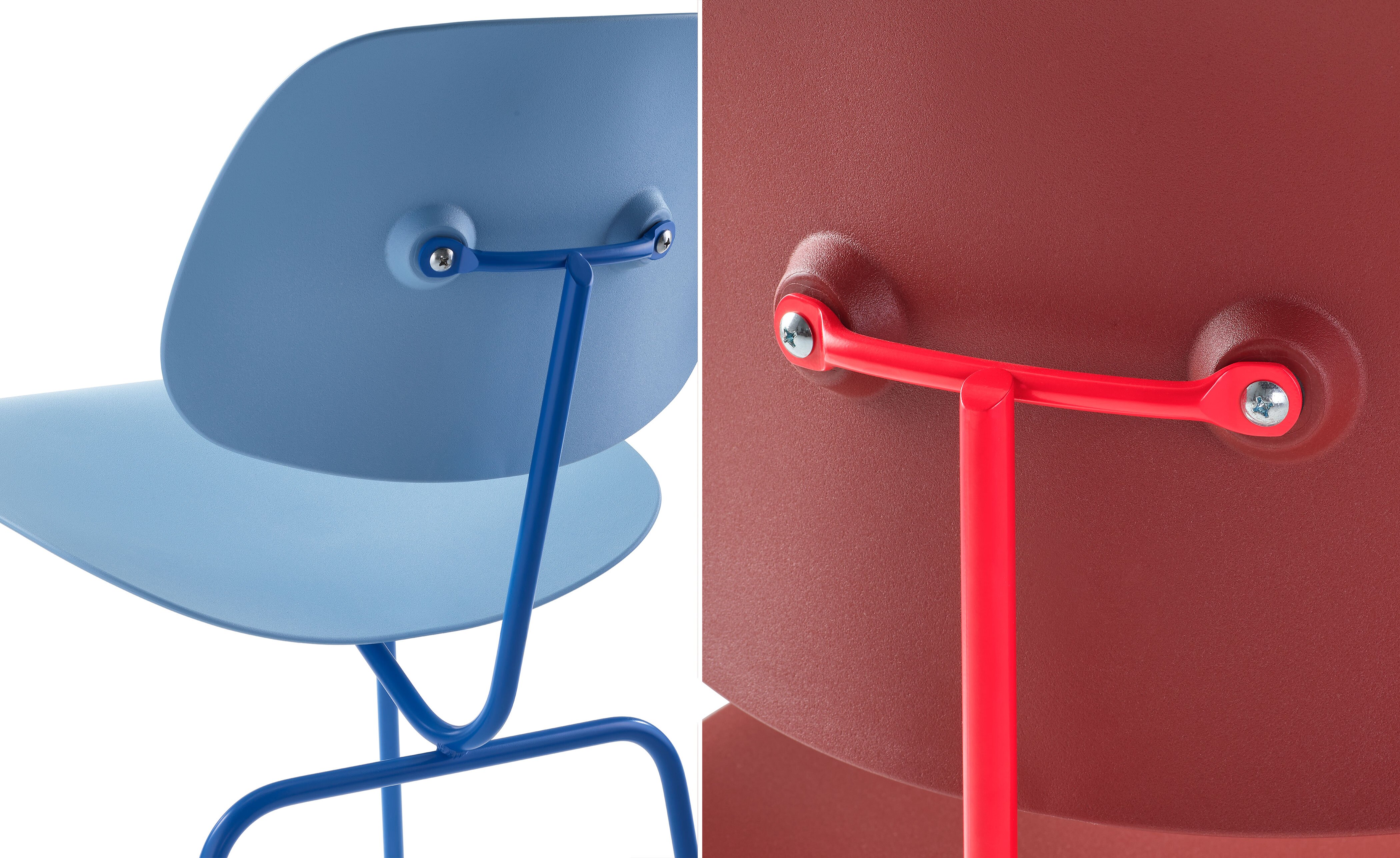 Eames Molded Plastic Dining Chair Metal Base EC-127