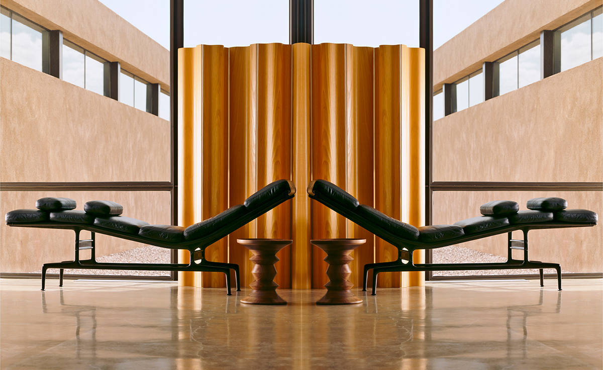 eames molded plywood folding screen