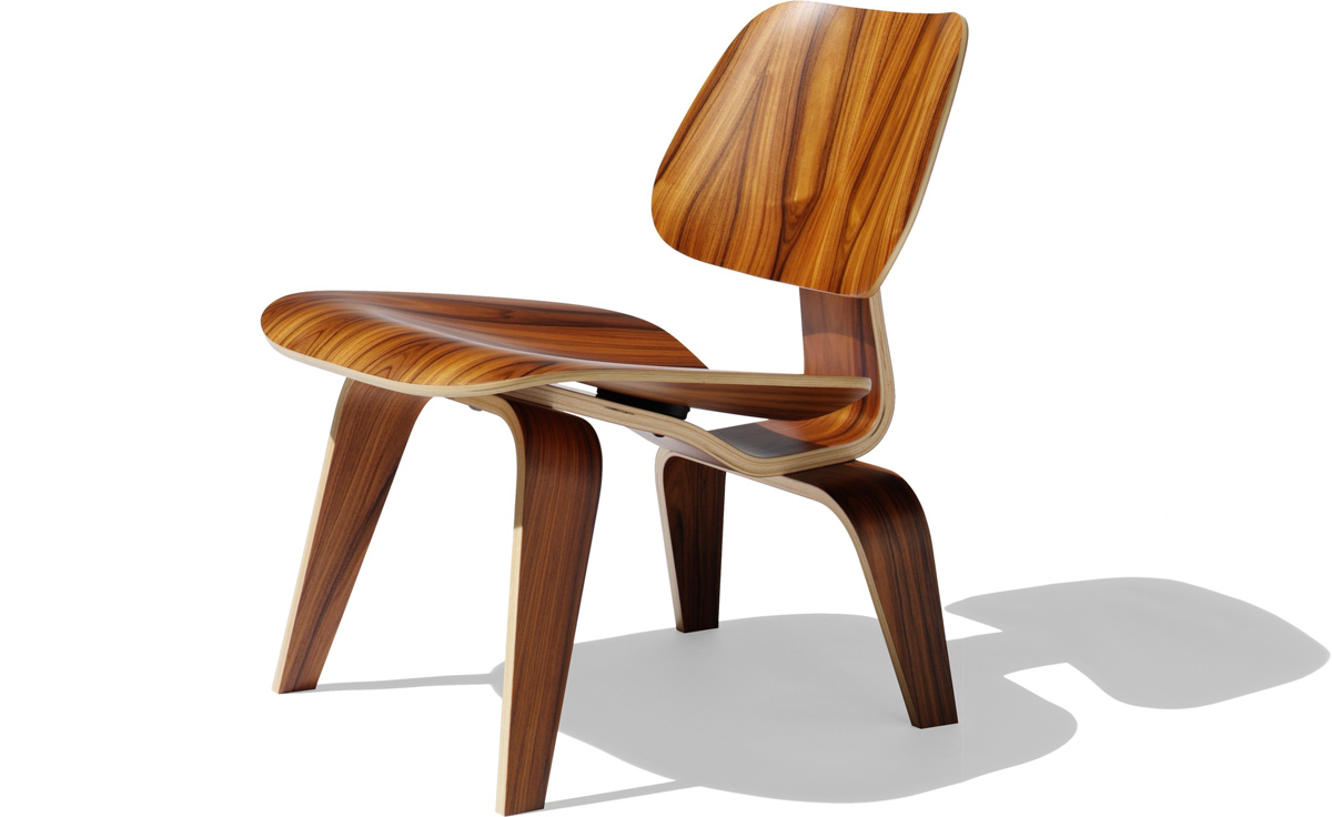 eames&reg; molded plywood lounge chair lcw