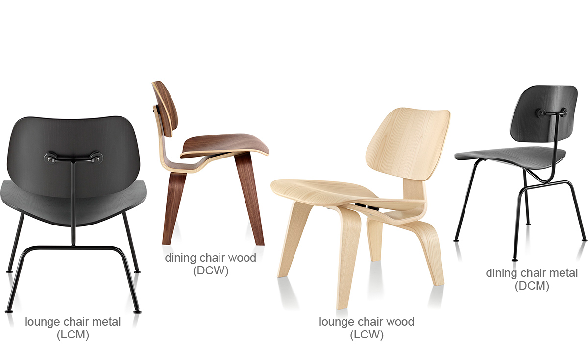 eames&reg; molded plywood lounge chair lcw