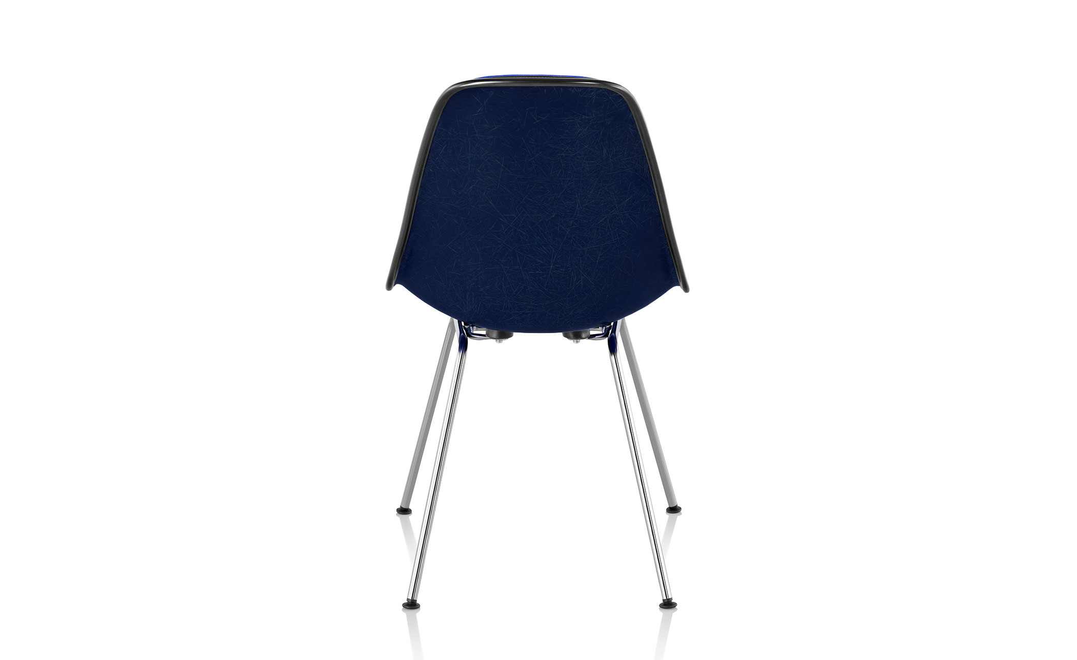 eames&reg; upholstered side chair with 4 leg base