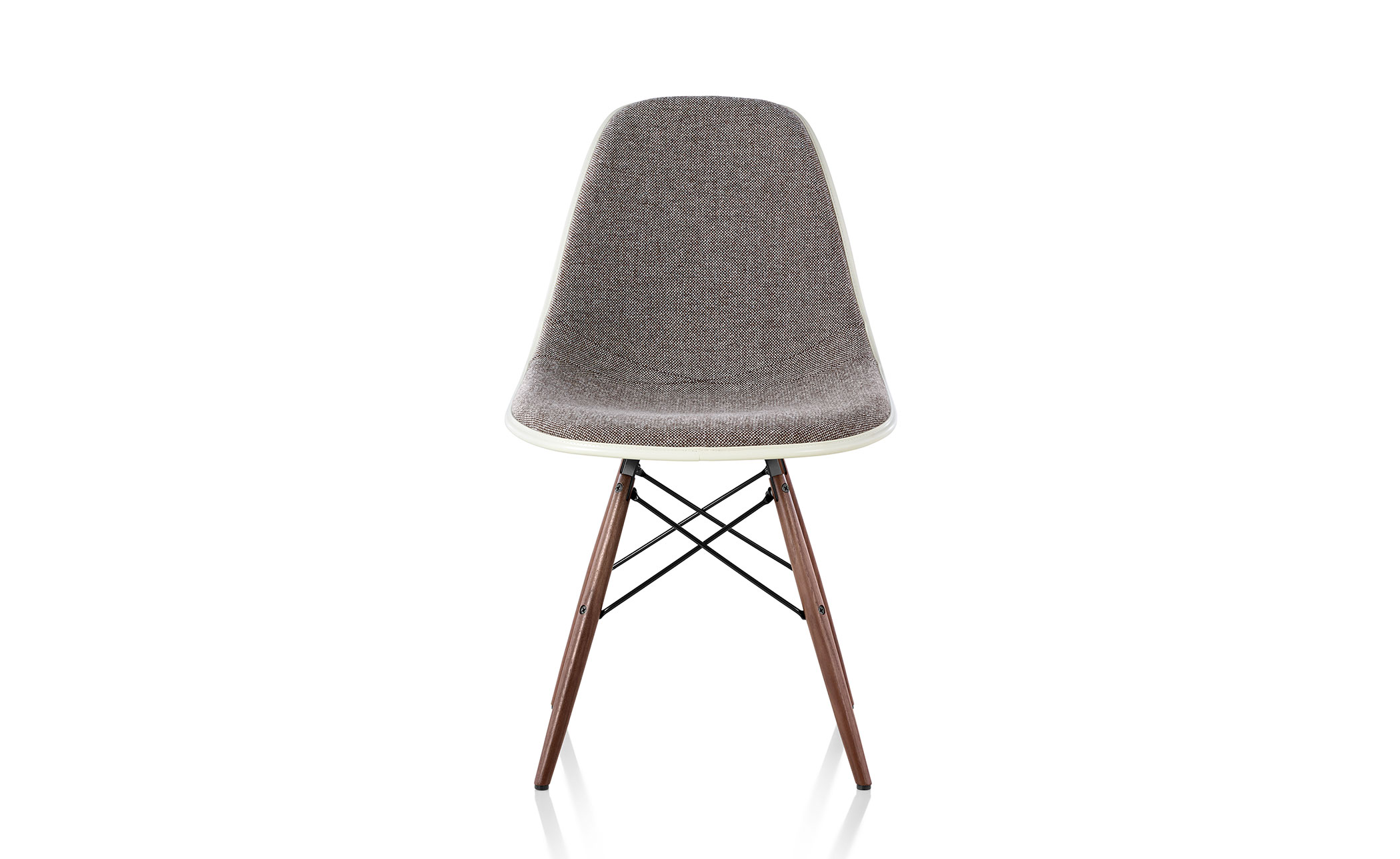 eames&reg; upholstered side chair with dowel base