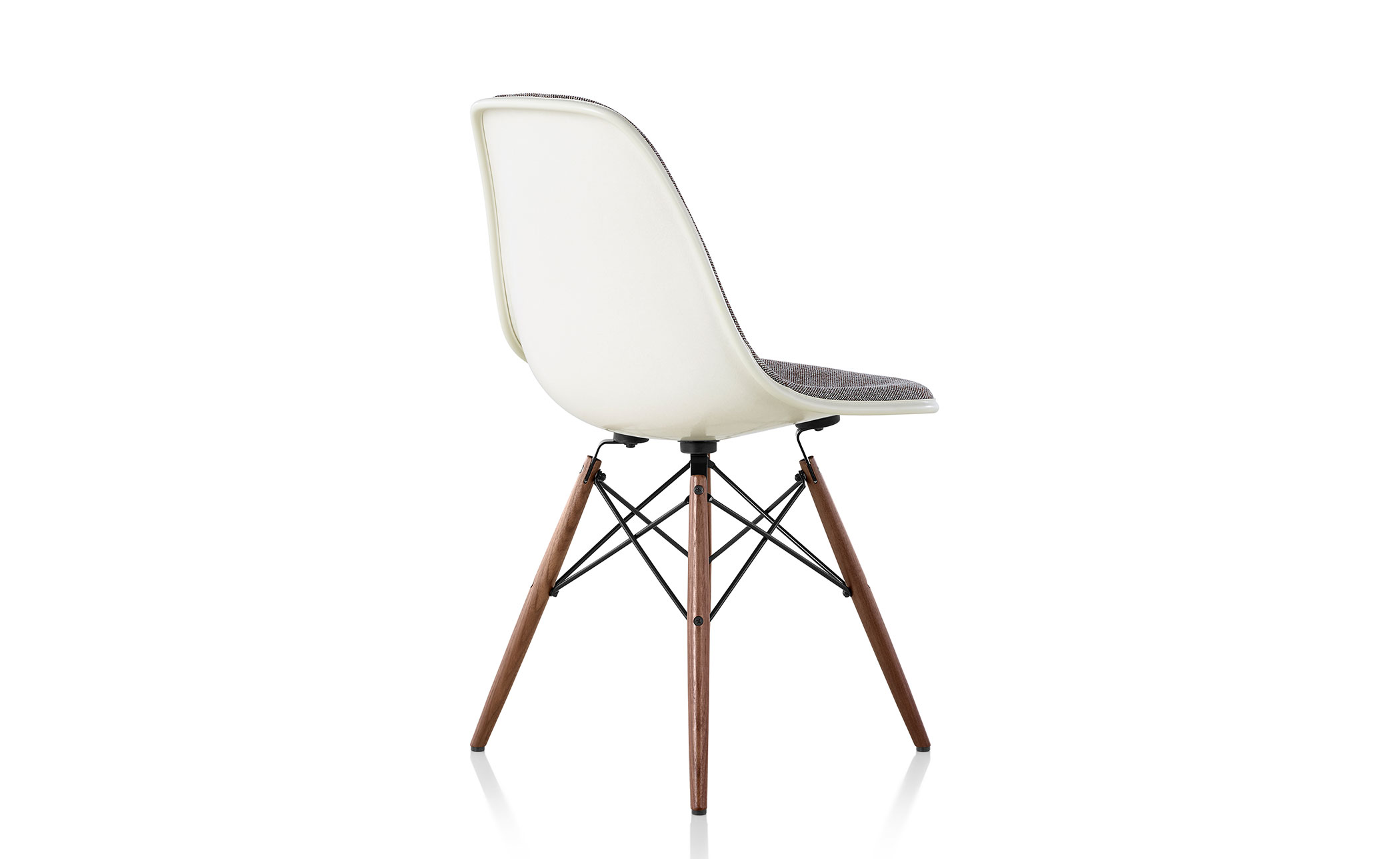 eames&reg; upholstered side chair with dowel base