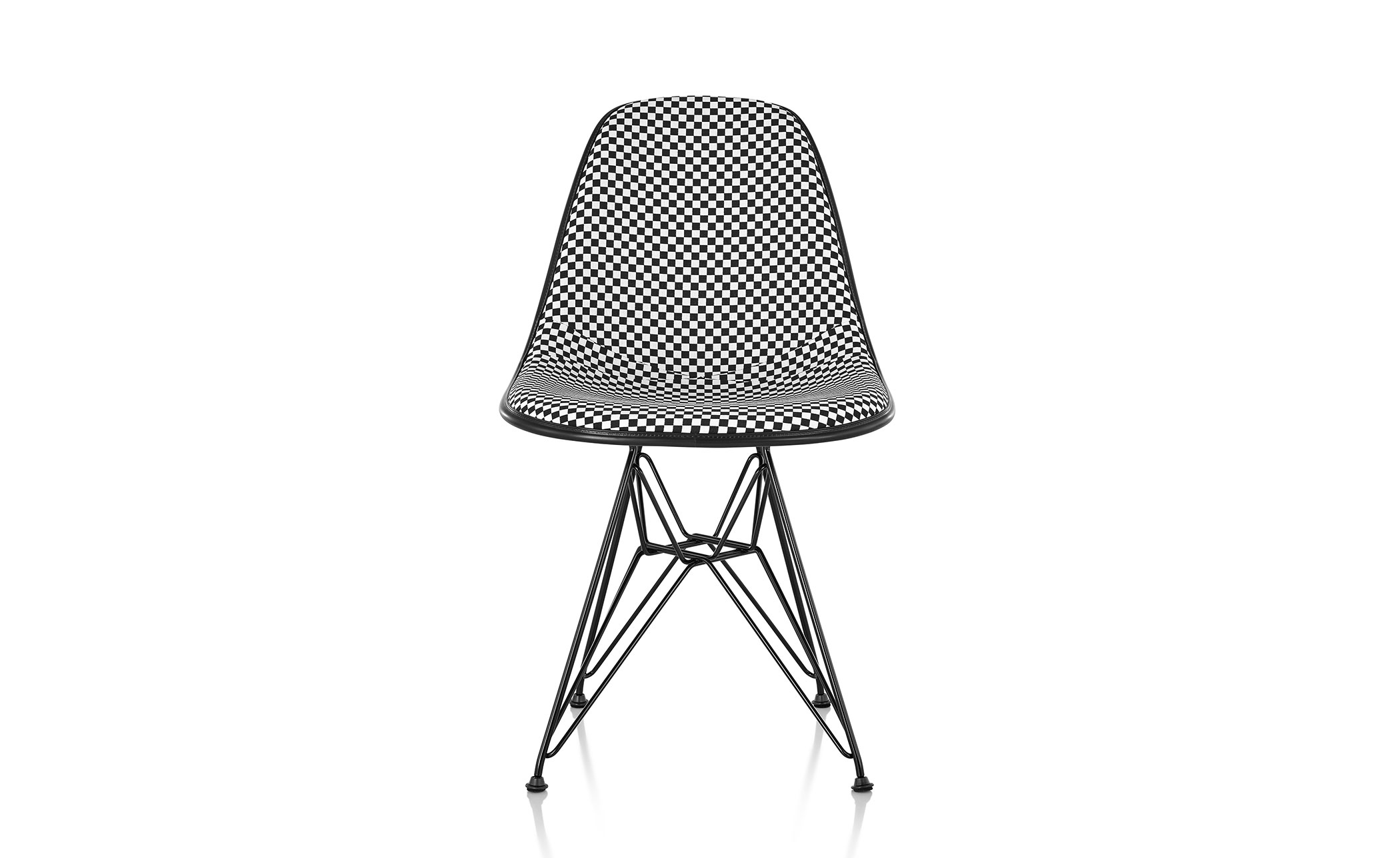 eames&reg; upholstered side chair with wire base