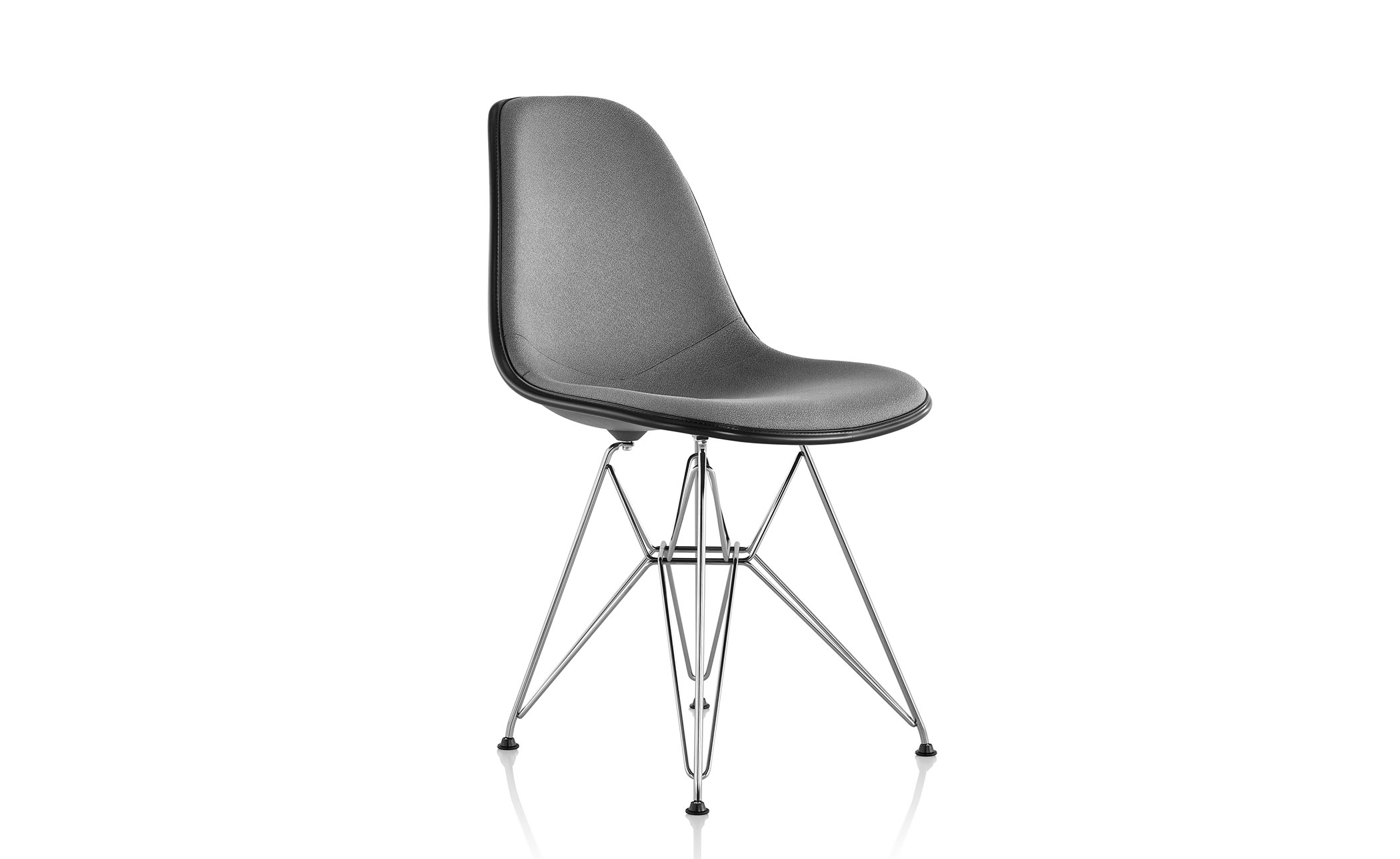 eames&reg; upholstered side chair with wire base
