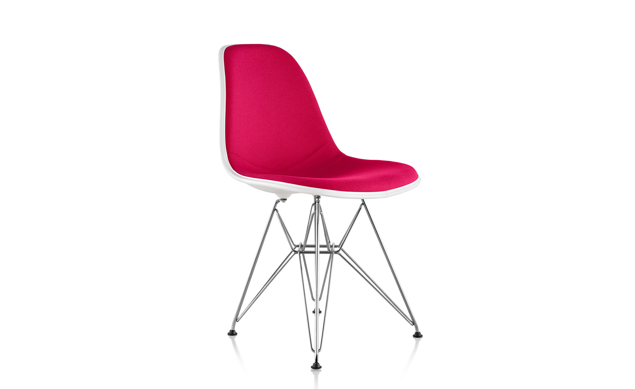 eames&reg; upholstered side chair with wire base