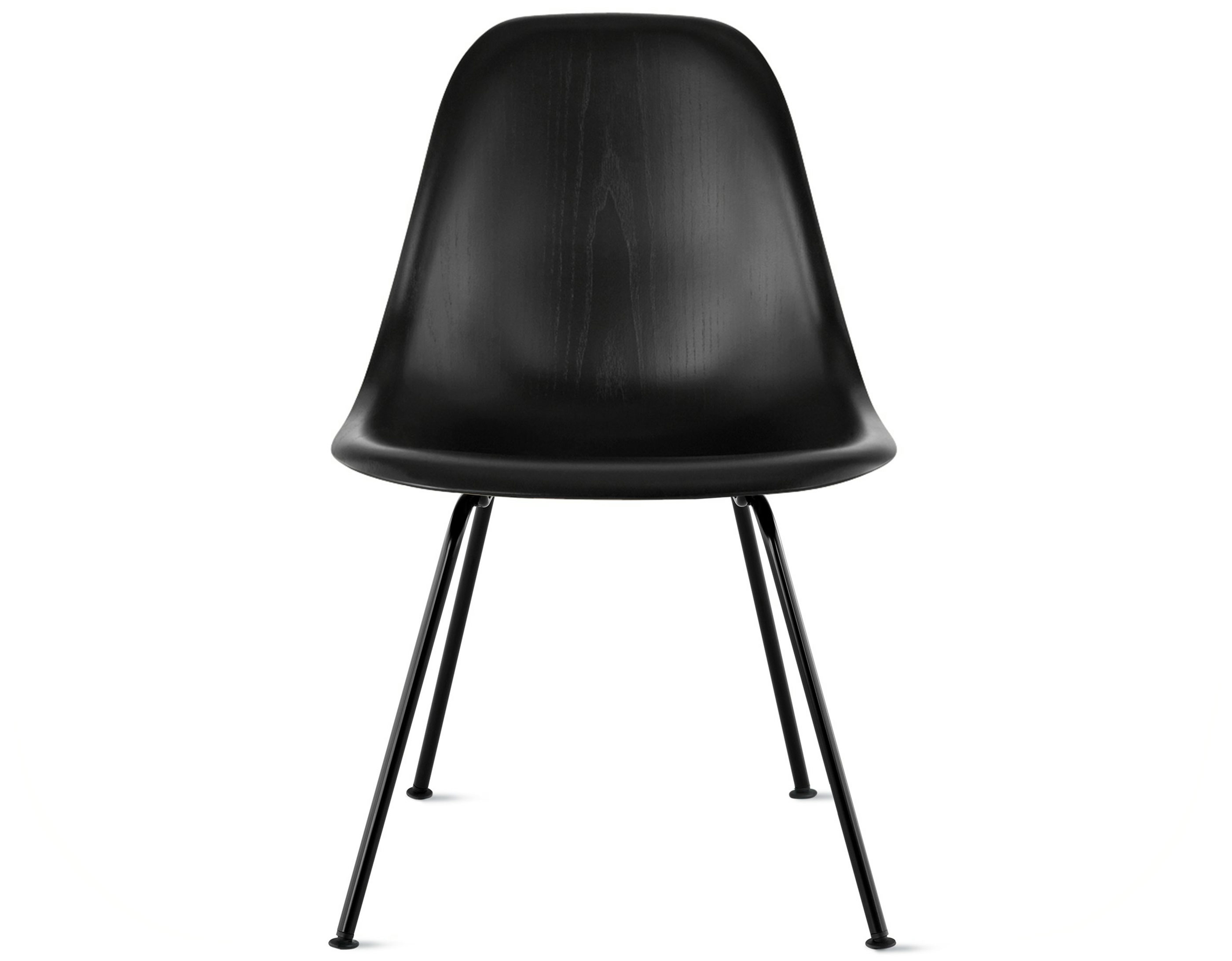 eames molded wood side chair with 4 leg base
