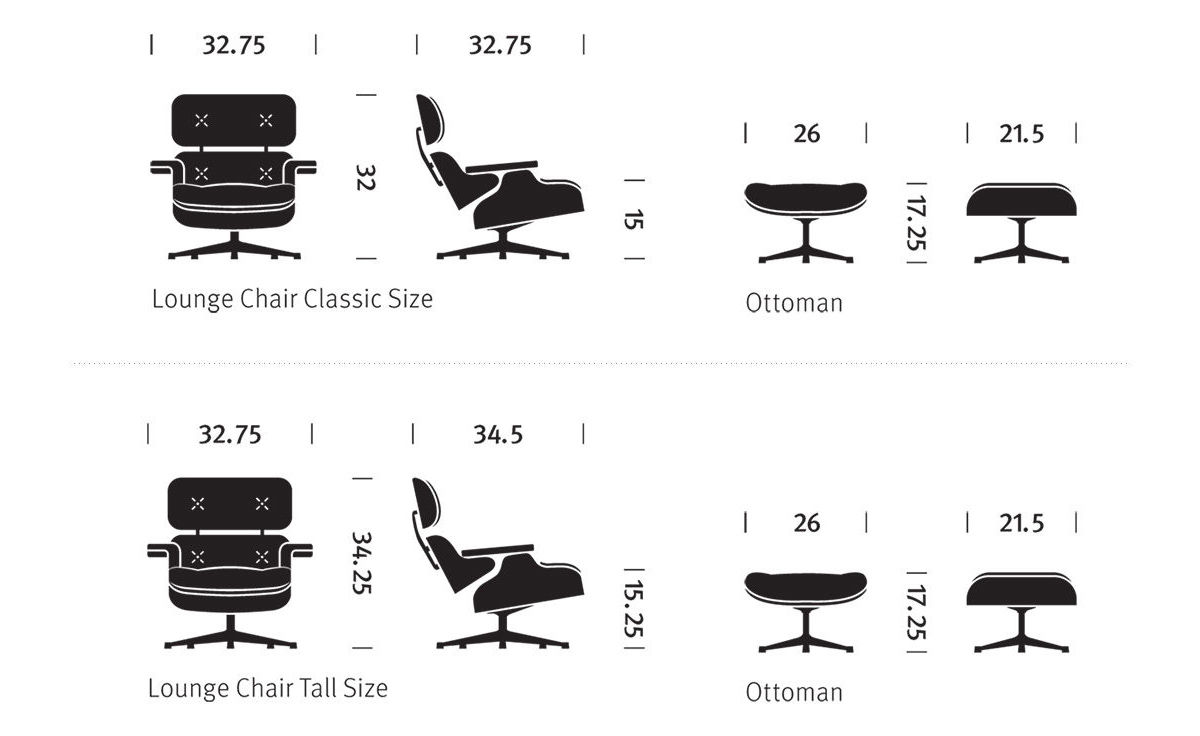 eames&reg; ottoman