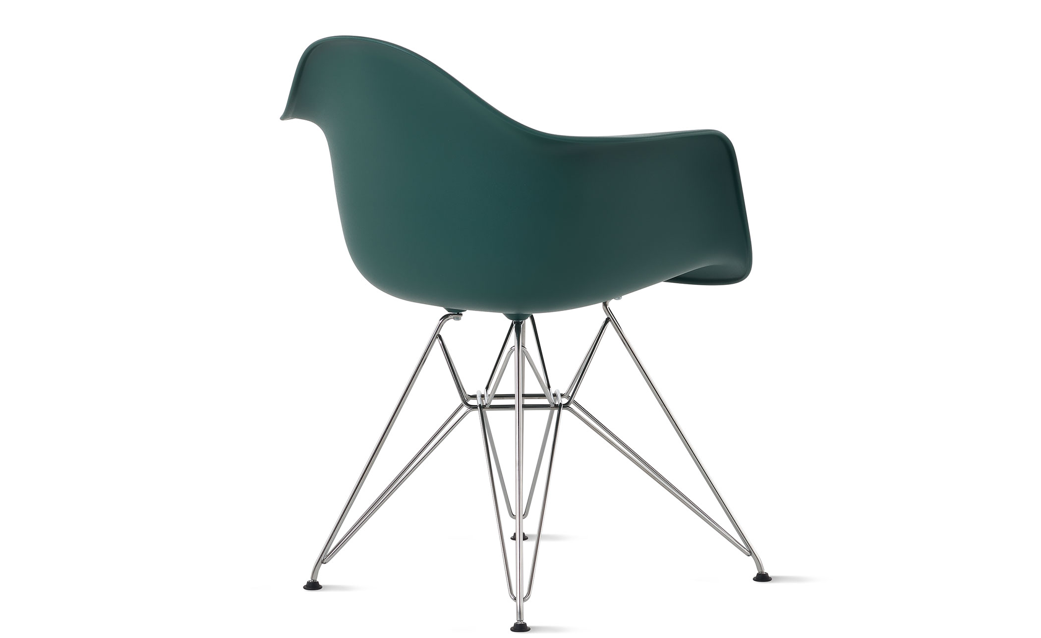 eames&reg; molded plastic armchair with wire base