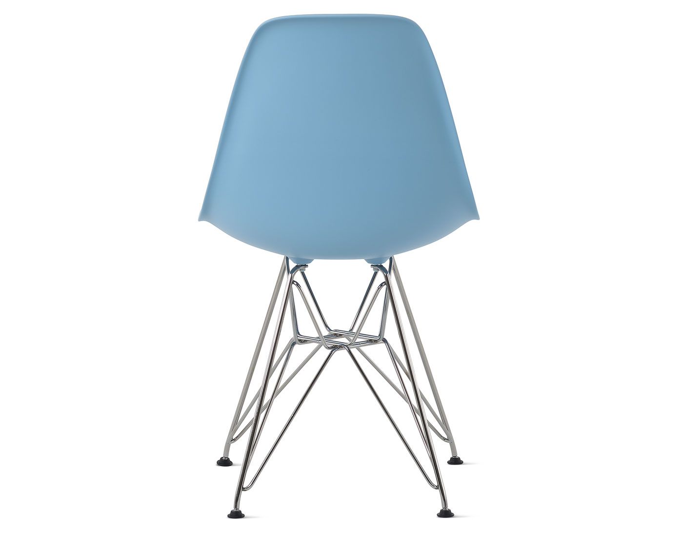 eames molded plastic side chair with wire base