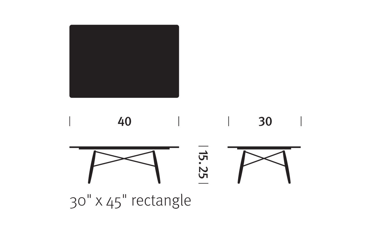 eames&reg;  coffee table