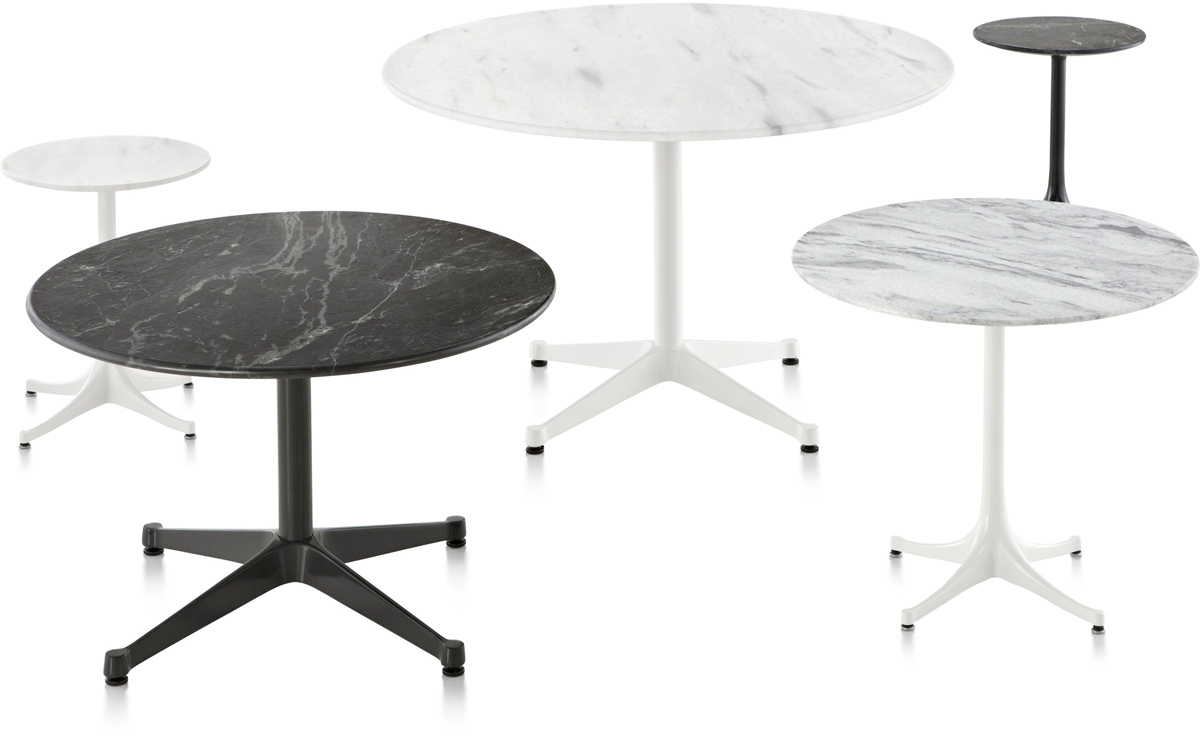 eames round contract base outdoor table