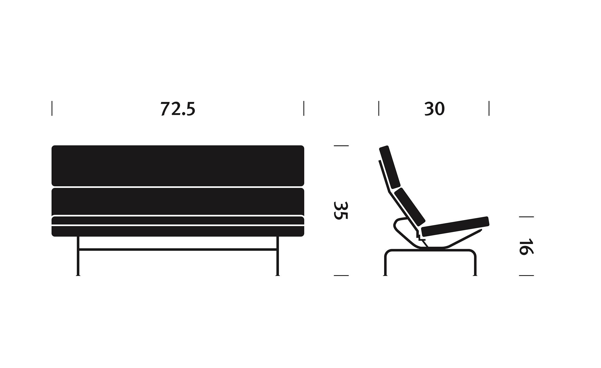 eames sofa compact, herman miller x hay