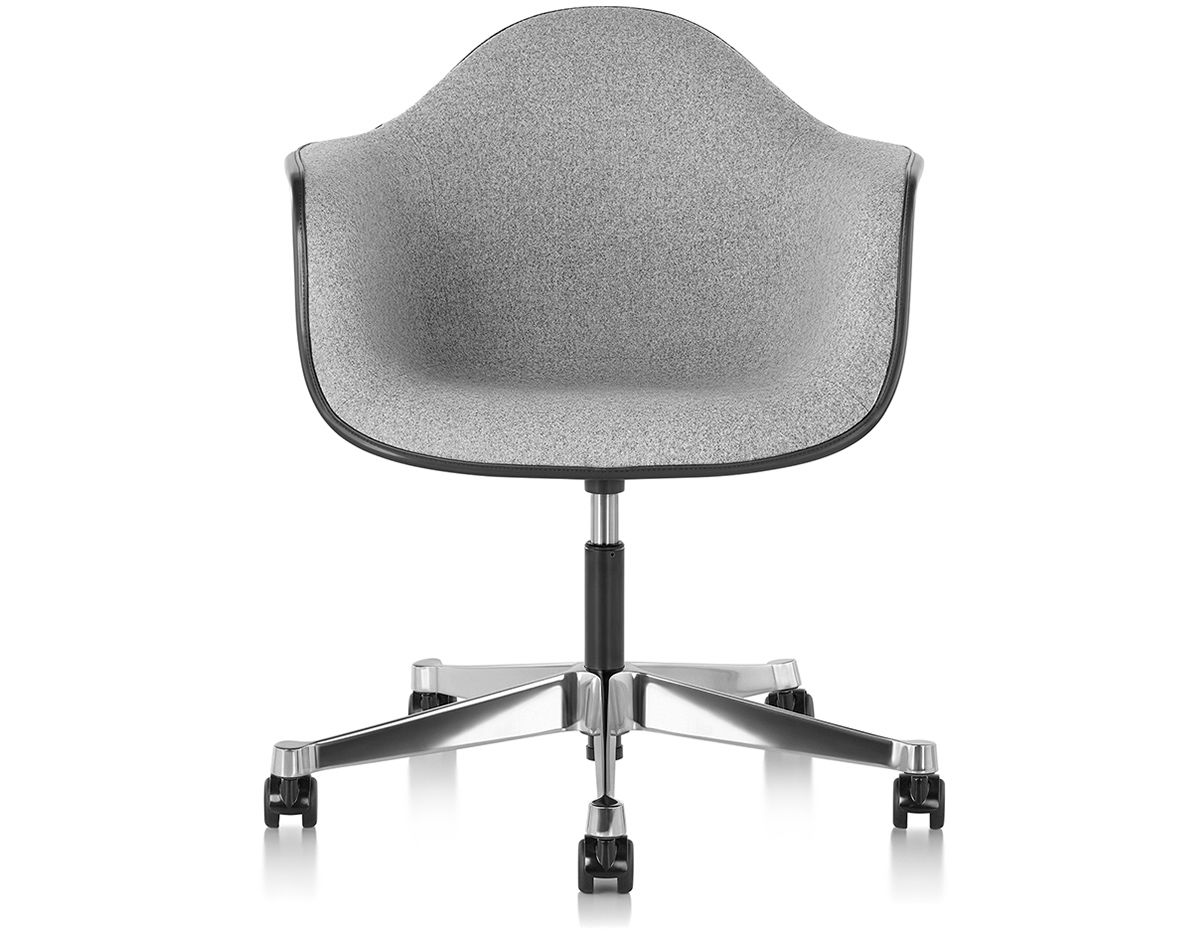 eames&reg; upholstered armchair with task base