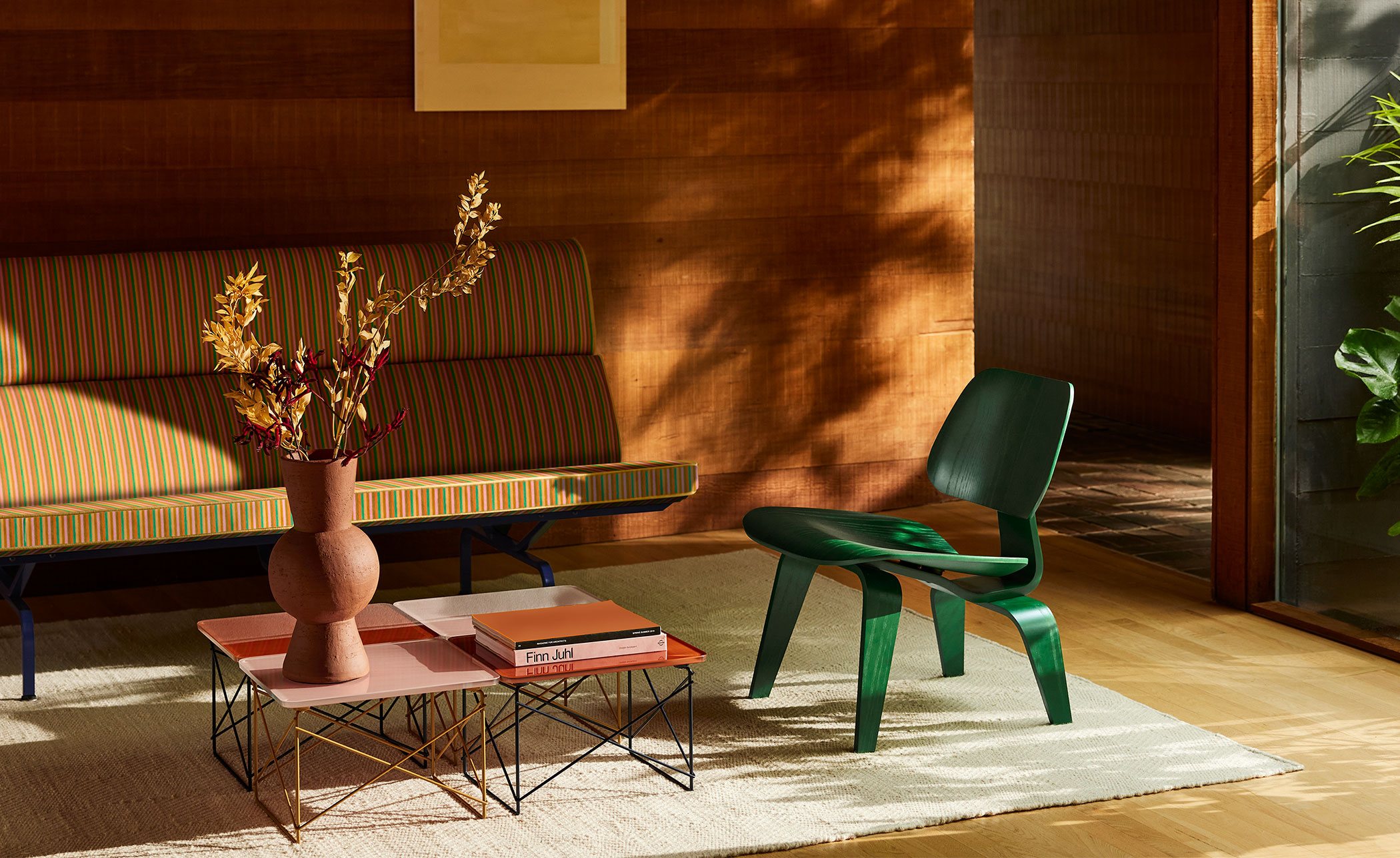 eames wire base low table, herman miller x hay