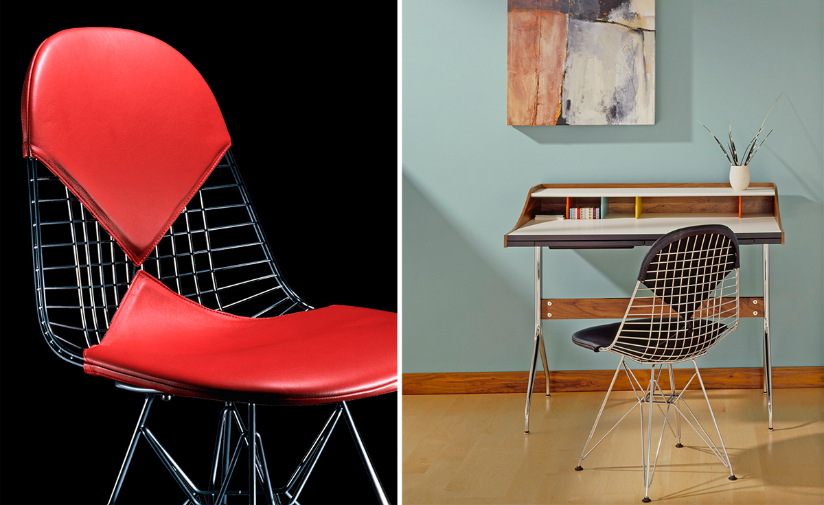 eames&reg; wire chair with bikini pad