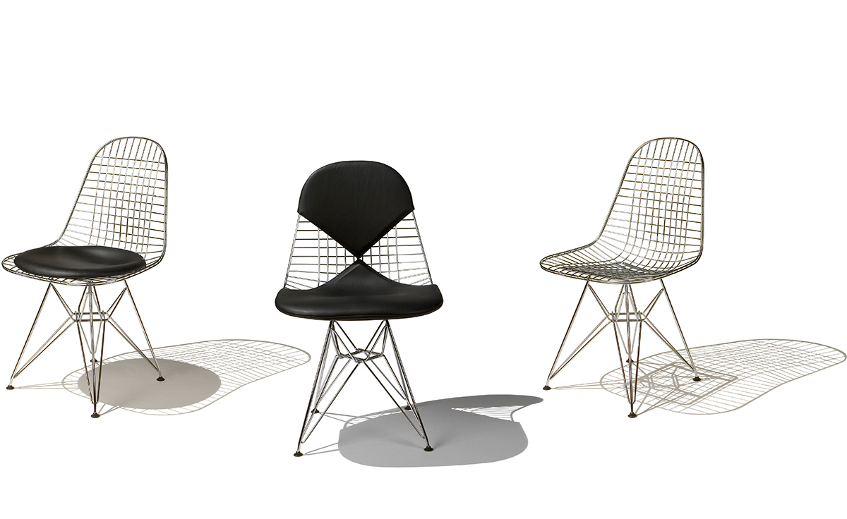 eames&reg; wire chair with bikini pad