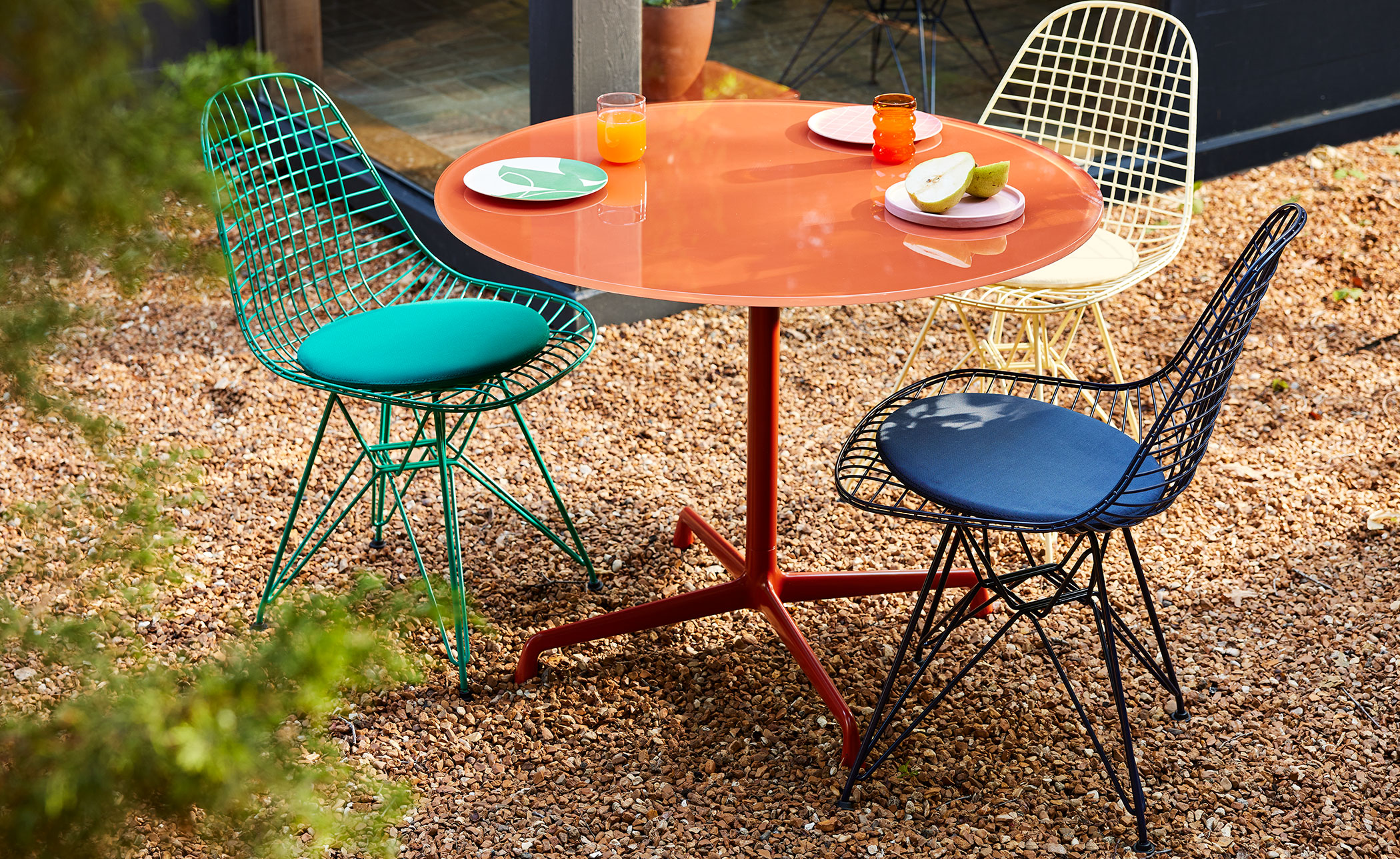 eames wire chair, herman miller x hay