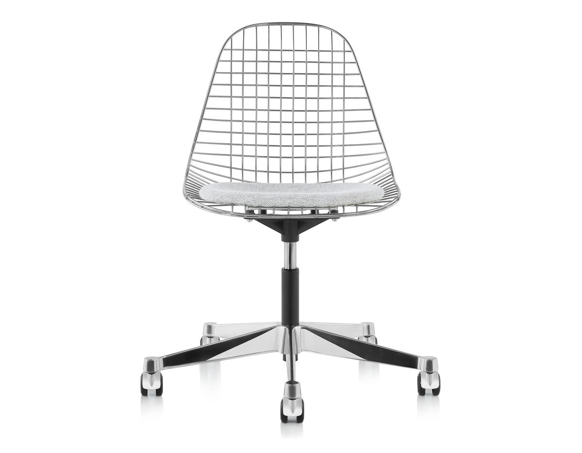 eames&reg; wire side chair with task base