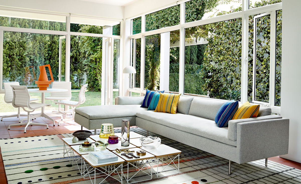 eames® wire base low table
