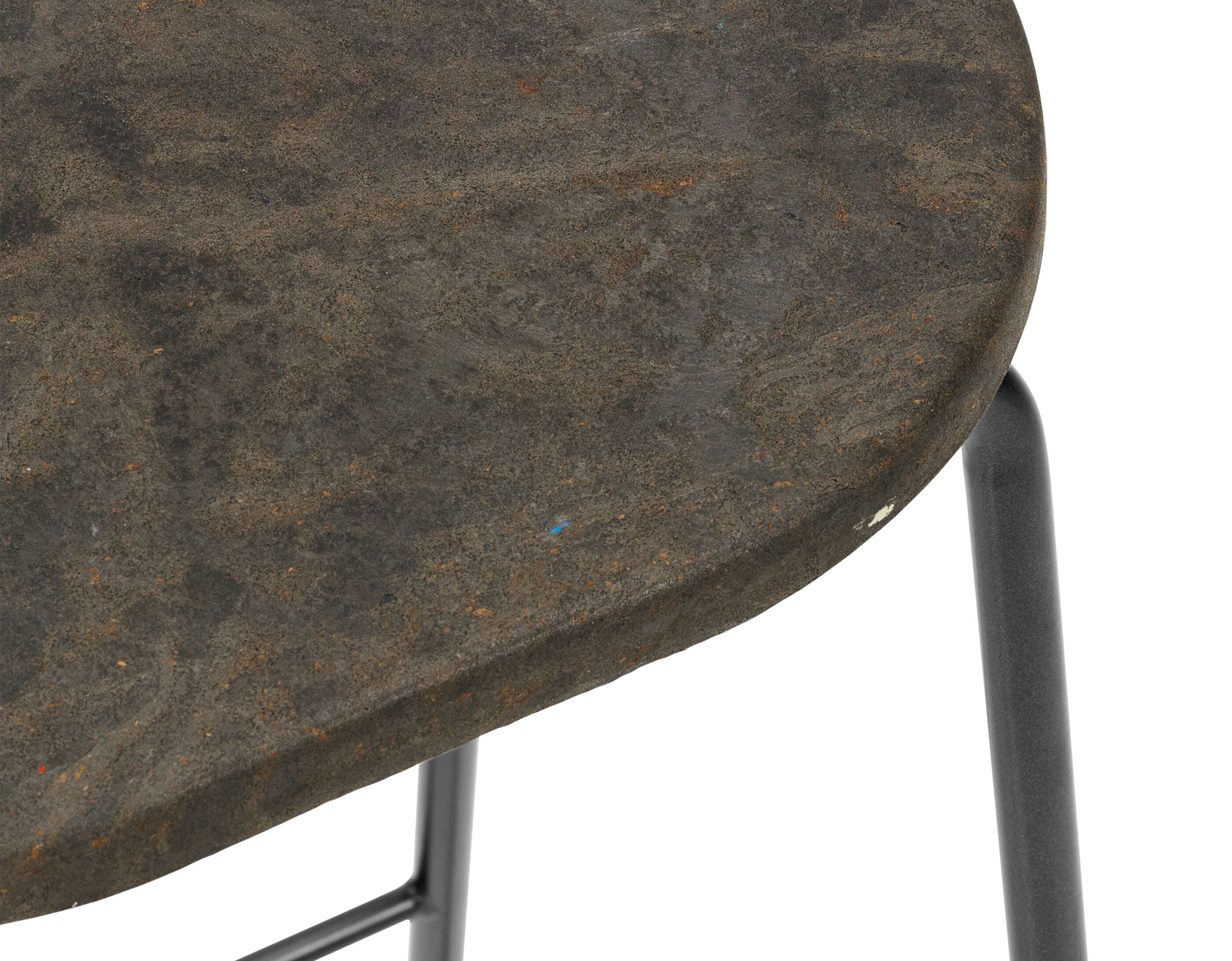 earth stool with backrest