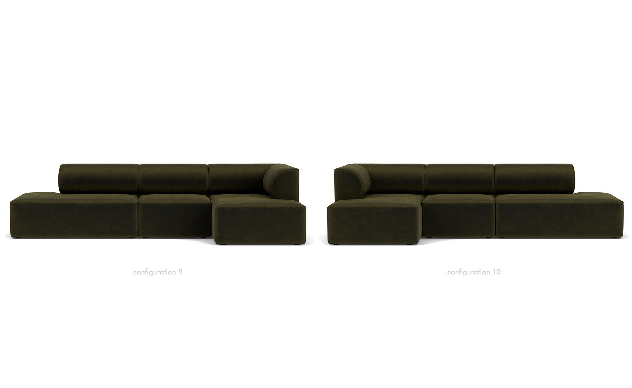 Eave Open Ended Sofa with Chaise 34" depth