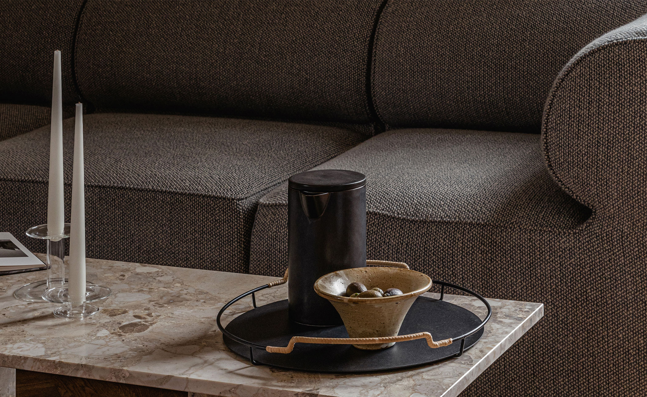 Eave Pouf 38" depth